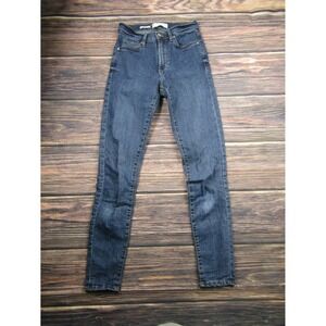 MNG Womens Size 2 Blue Denim Elsa Skinny Jeans High Rise Slim Fit
